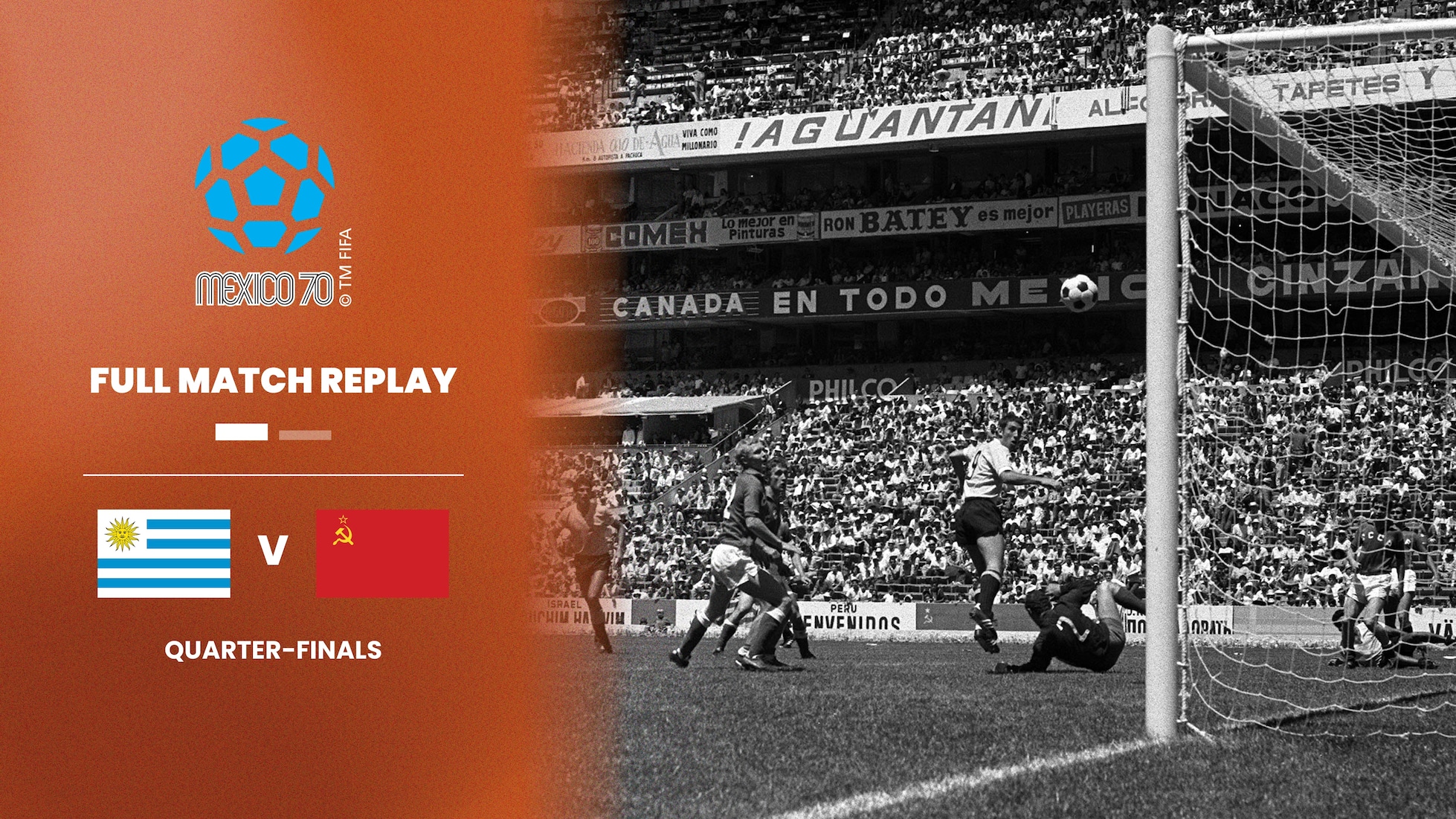 Uruguay - Union Soviétique | Quarts de finale | Coupe du Monde de la FIFA, Mexique 1970™ | Match complet