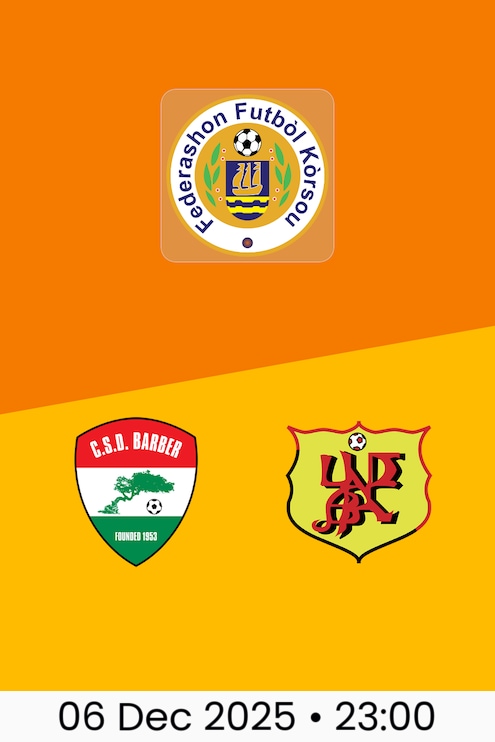 Centro Social Y Deportivo Barber v Undeba | Curaçao Promé Divishon 2025/26