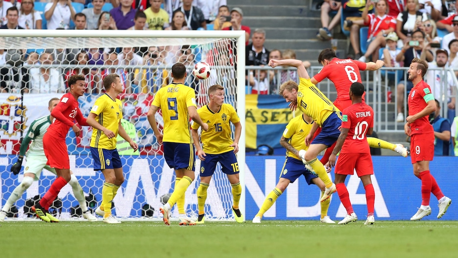 Harry Maguire Goal 30' | Sweden v England | 2018 FIFA World Cup Russia™