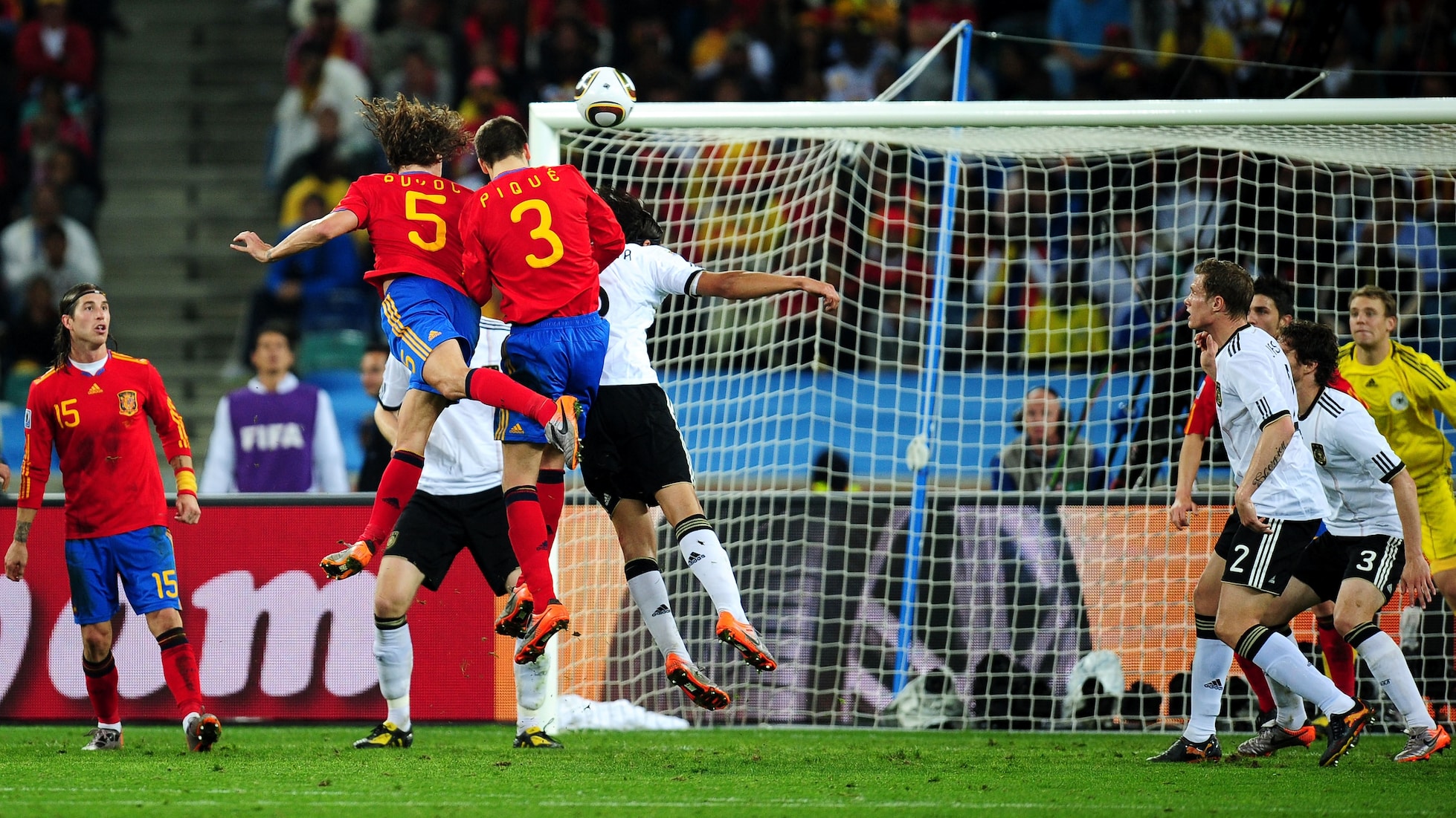 Carles Puyol Goal 72' | Germany v Spain | 2010 FIFA World Cup South Africa™
