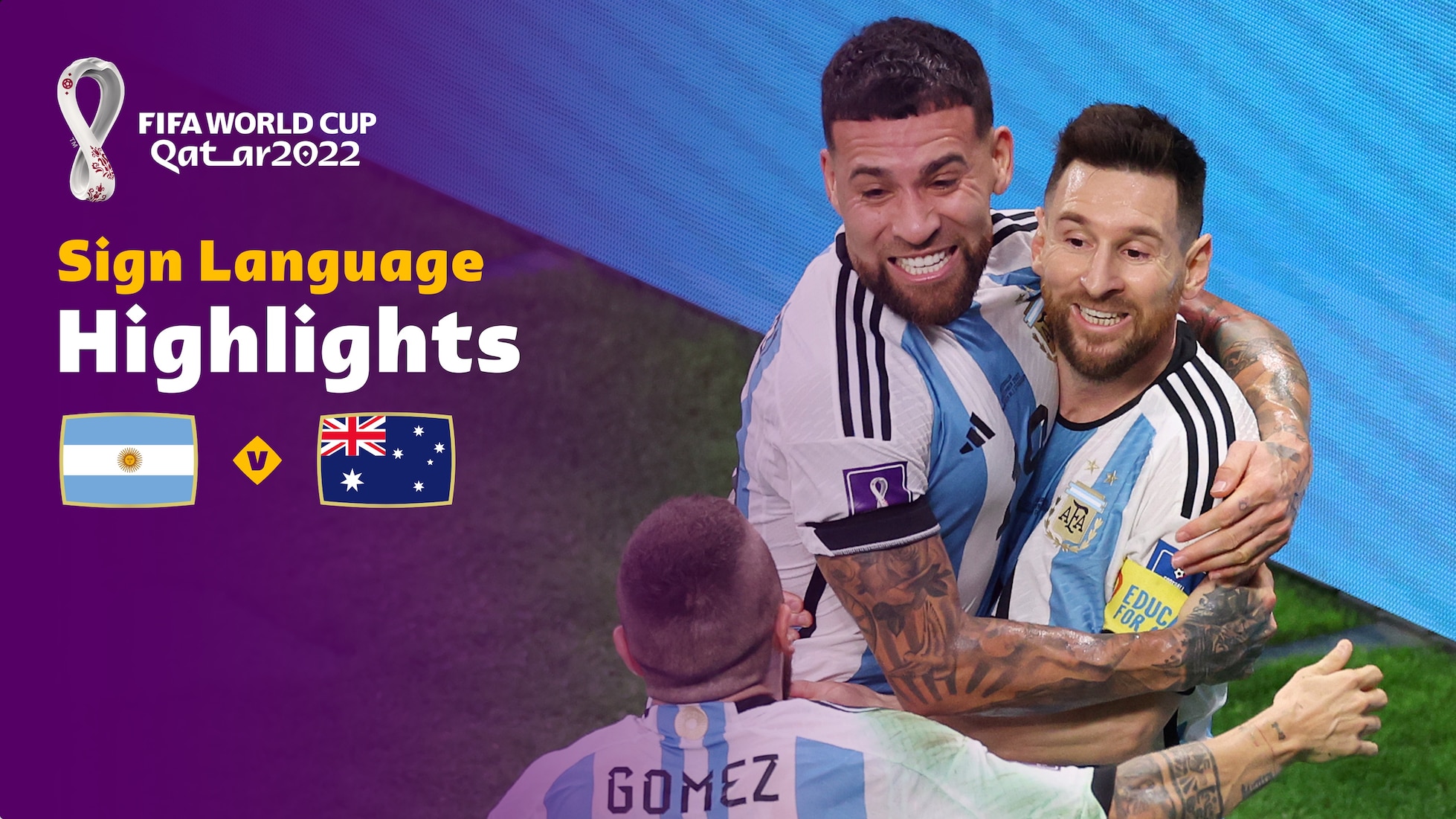 Argentina v Australia | Round of 16 | FIFA World Cup Qatar 2022™ | Highlights (Sign Language)