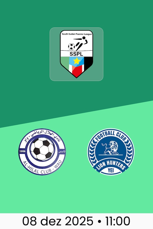 Al-Hilal FC x Lion Hunters FC | Premier League do Sudão do Sul 2025-2026