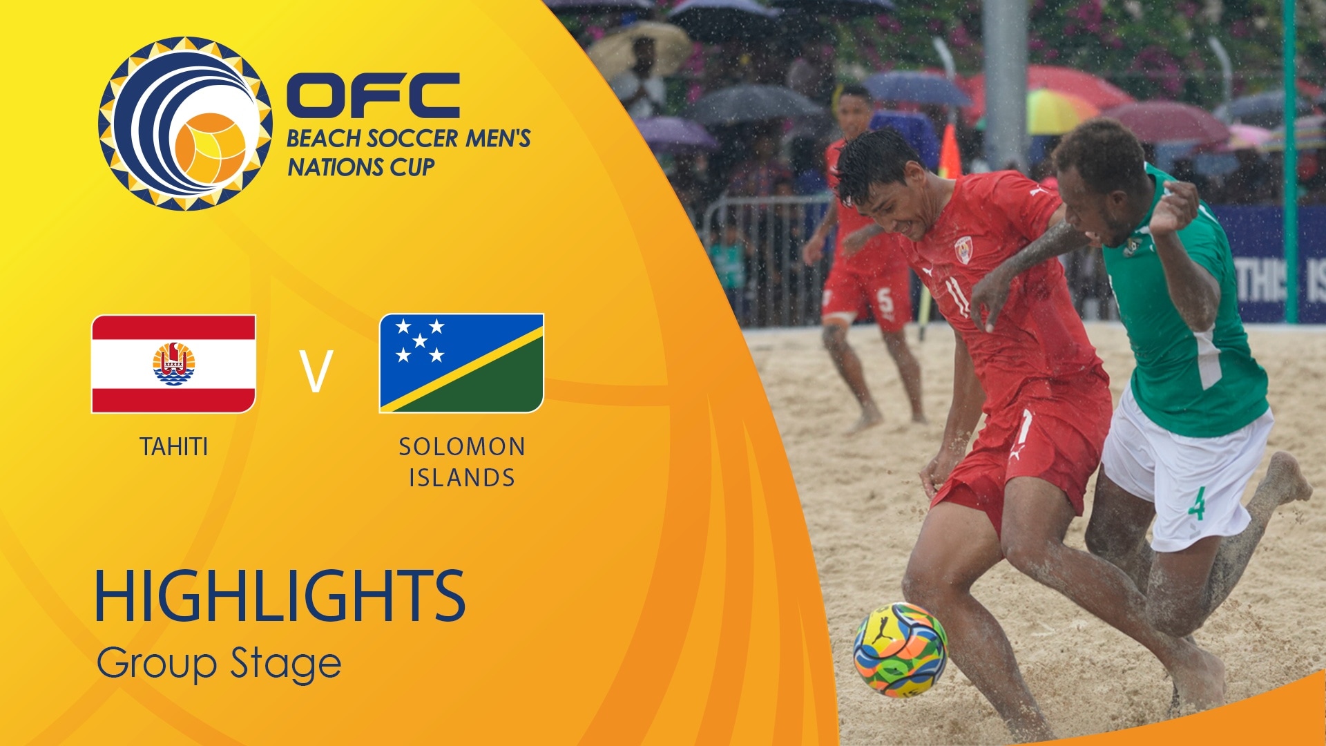 Tahití vs Islas Salomón | Fase de grupos | OFC Beach Soccer Men's Nations Cup | Highlights