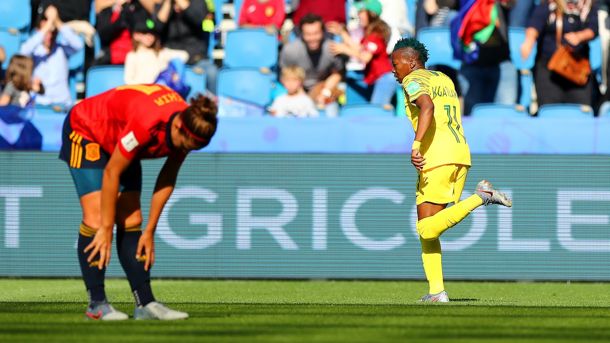Il gol di Thembi Kgatlana al 24' | Spagna - Sudafrica | Coppa del Mondo Femminile FIFA, Francia 2019