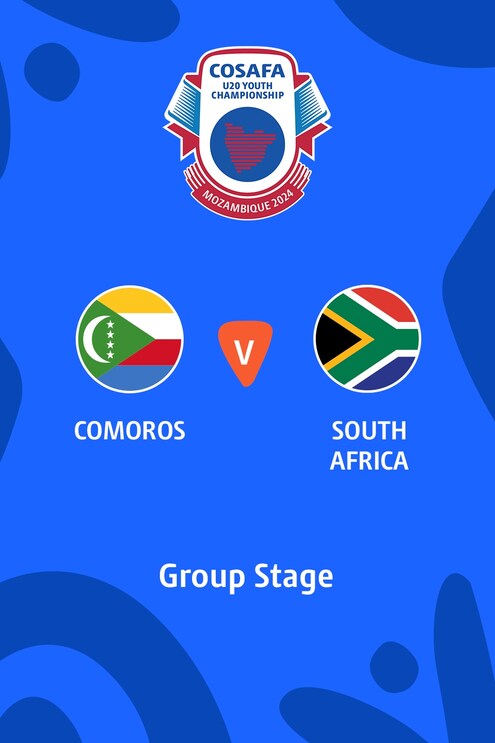 Comores - Afrique du Sud | Phase de groupes | CAF U-20 Africa Cup of Nations 2025 | Qualifications COSAFA | Match complet