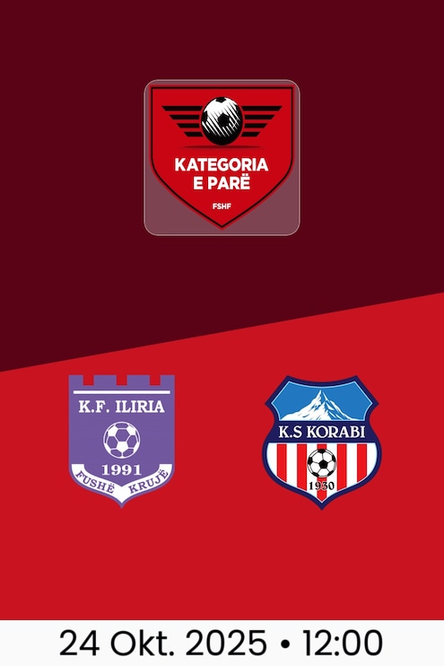 KF Iliria - Korabi Peshkopi | Kategoria e Parë 2025/26