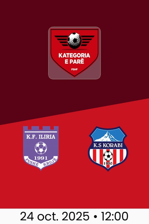 KF Iliria - Korabi Peshkopi | Kategoria e Parë 2025/26
