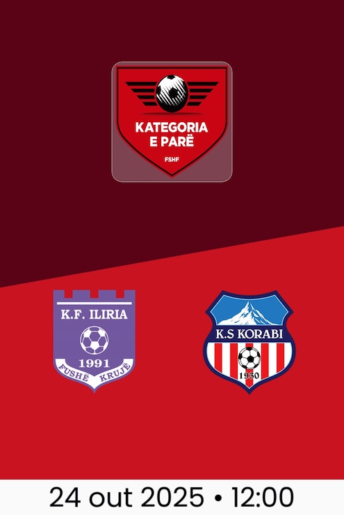 KF Iliria x Korabi Peshkopi | Kategoria e Parë 2025/26