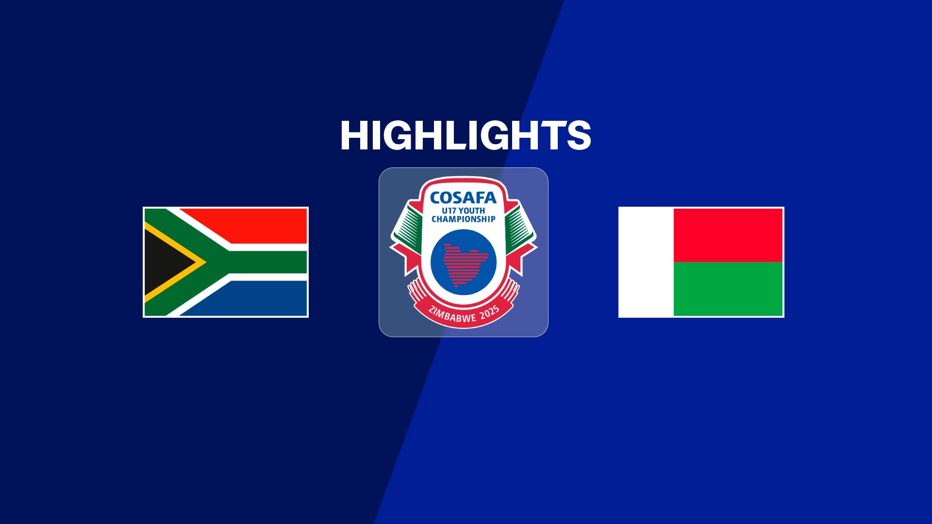 África do Sul x Madagáscar | Fase de grupos | CAF U-17 AFCON 2026 | Qualificatórias COSAFA | Melhores momentos