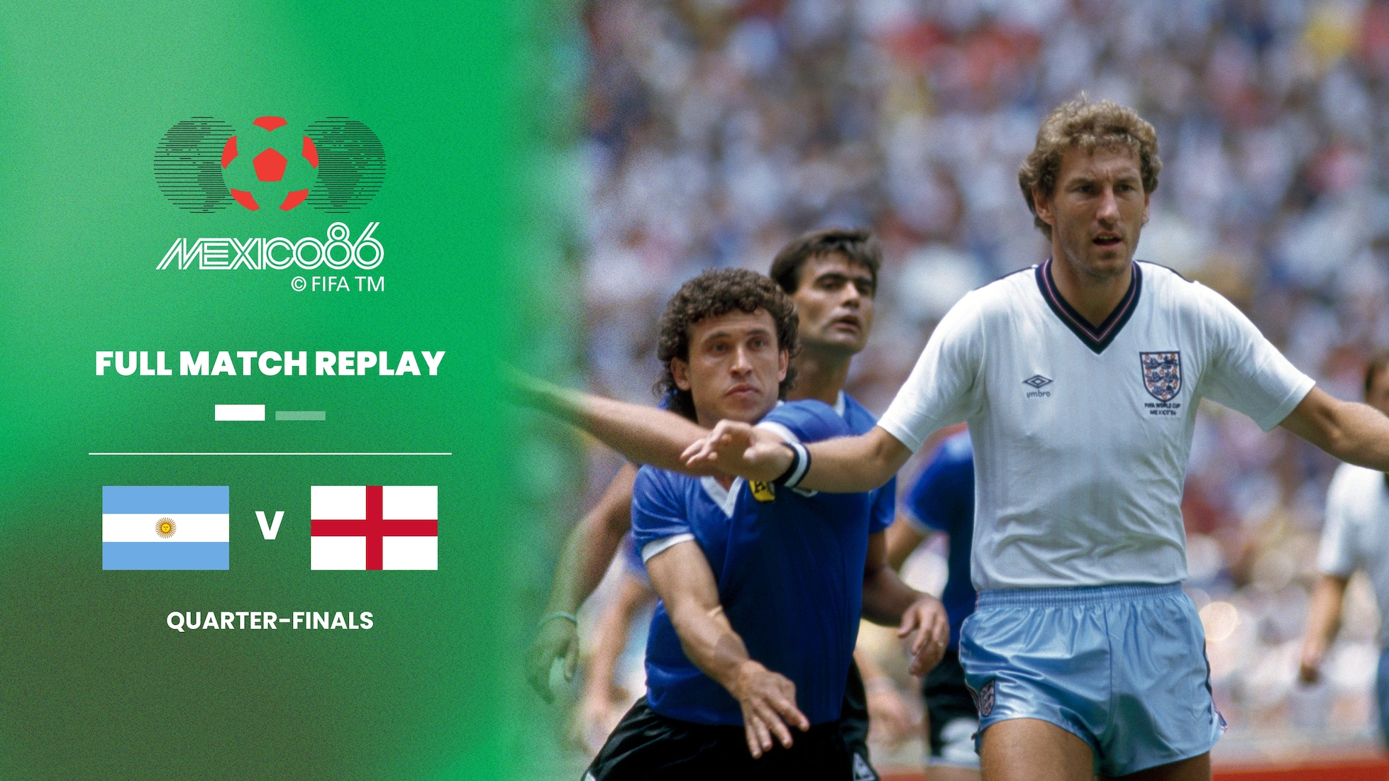 Argentinien - England | Viertelfinale | FIFA Fussball-Weltmeisterschaft Mexiko 1986™ | Spiel in voller Länge