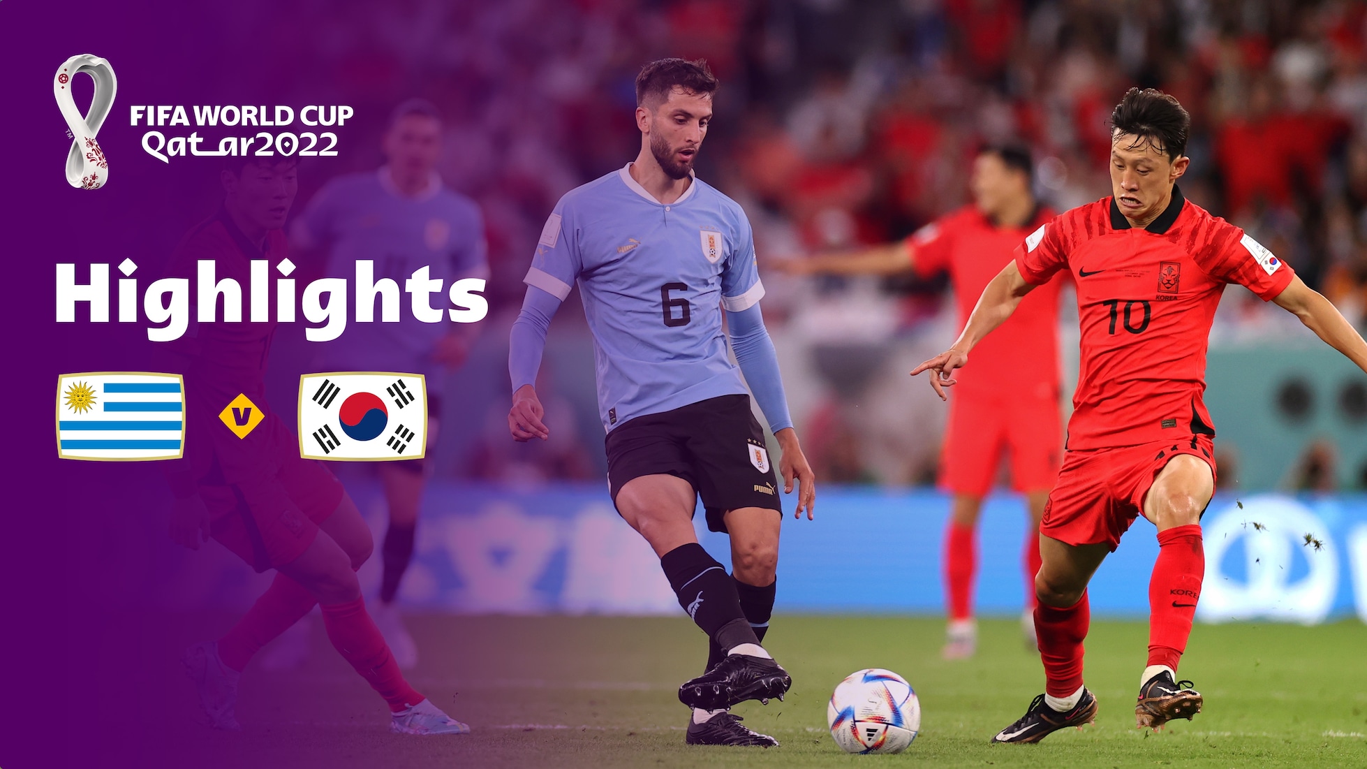 Uruguai x Coreia do Sul | Grupo H | Copa do Mundo FIFA de 2022, no Qatar | Melhores momentos