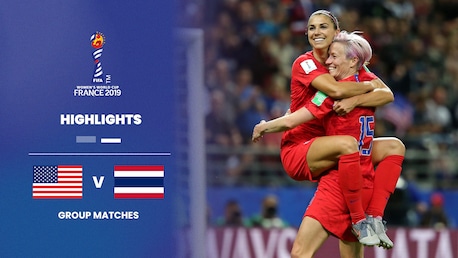EE. UU. vs Tailandia | Grupo F | Copa Mundial Femenina de la FIFA Francia 2019™ | Highlights