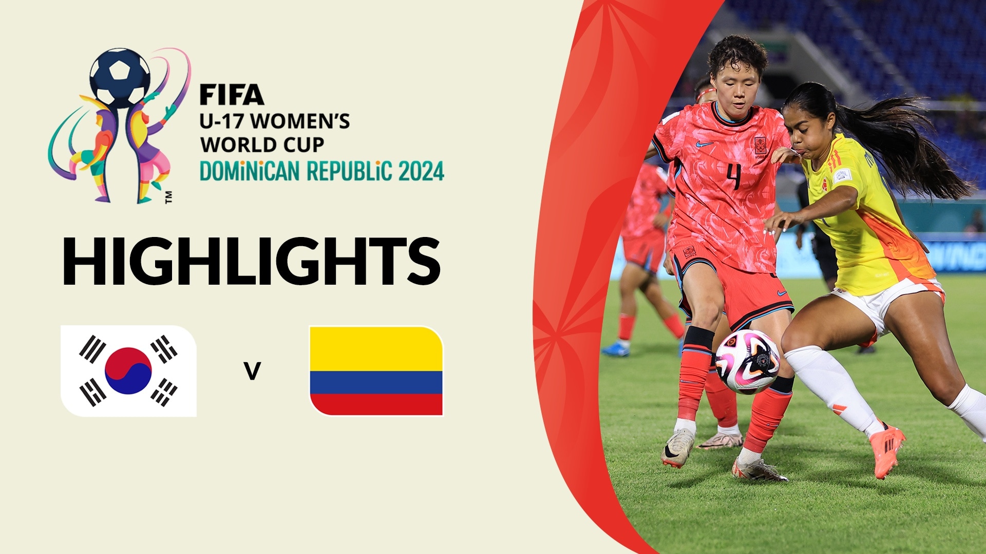 Korea Republic v Colombia | Group B | FIFA U-17 Women's World Cup Dominican Republic 2024™ | Highlights