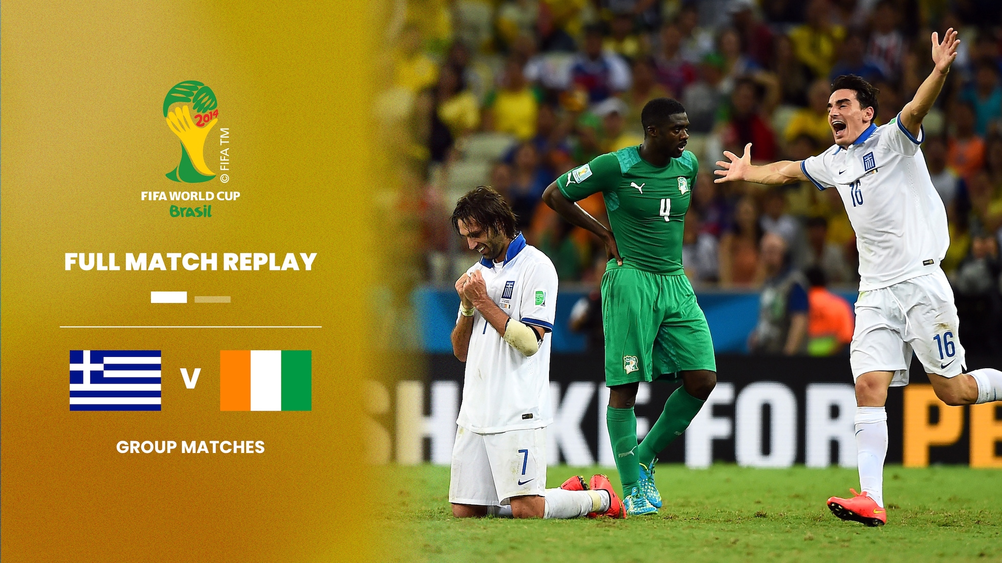 Greece v Côte d'Ivoire | Group C | 2014 FIFA World Cup Brazil™ | Full Match Replay