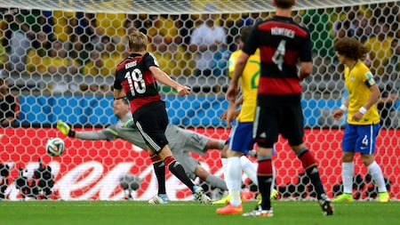 Toni Kroos Goal 24' | Brazil v Germany | 2014 FIFA World Cup Brazil™