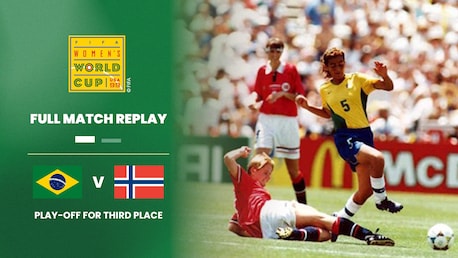 Brasil x Noruega | Disputa pelo terceiro lugar | Copa do Mundo Feminina da FIFA EUA 1999 | Jogo completo