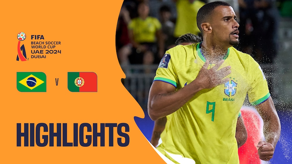 Brasil vs Portugal | Grupo D | Copa Mundial de Beach Soccer de la FIFA EAU 2024 Dubái™ | Highlights