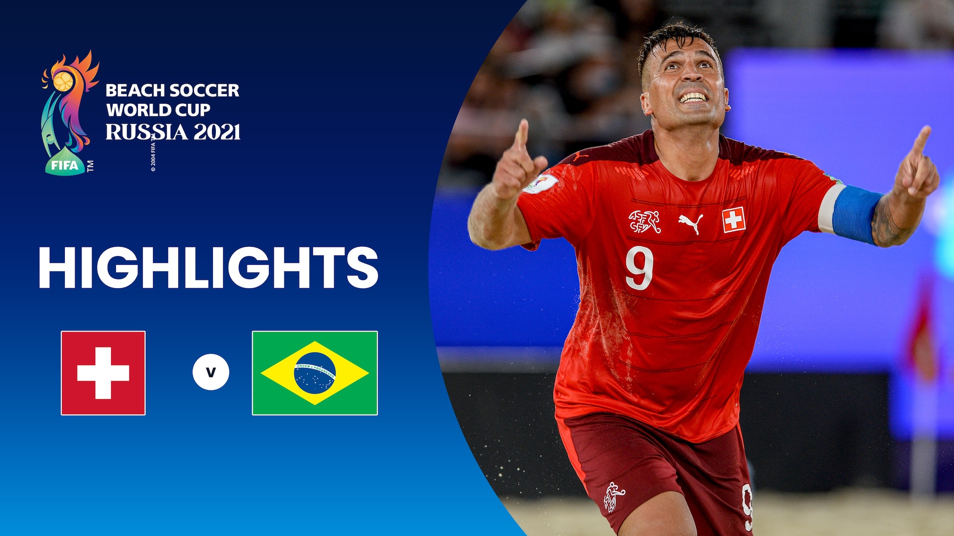 Suisse - Brésil | Groupe C | Coupe du Monde de Beach Soccer de la FIFA, Russie 2021™ | Résumé vidéo