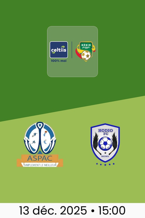 ASPAC FC - Hodio FC | Ligue 1 2025