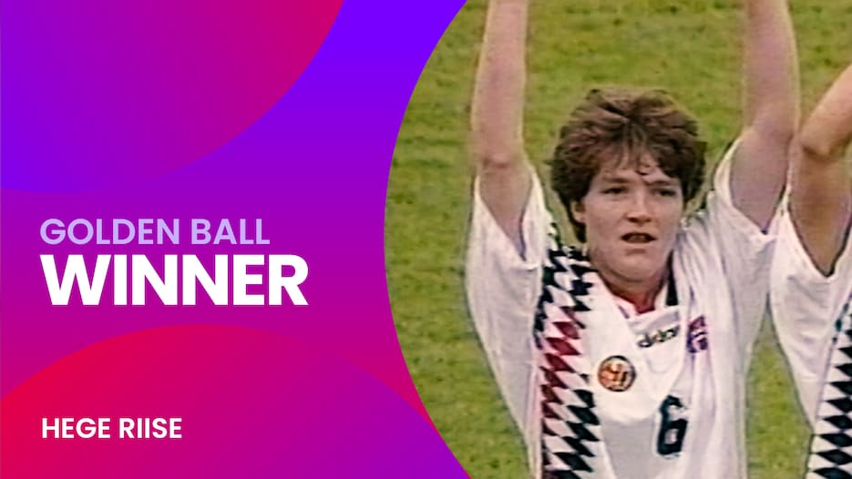 Hege Riise | Balón de Oro | Copa Mundial del Fútbol Femenino de la FIFA Suecia 1995™