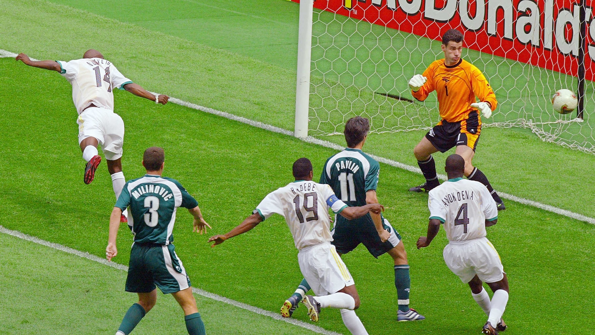 Gol de Siyabonga Nomvethe 4' | Sudáfrica vs Eslovenia | Copa Mundial de la FIFA Corea/Japón 2002™