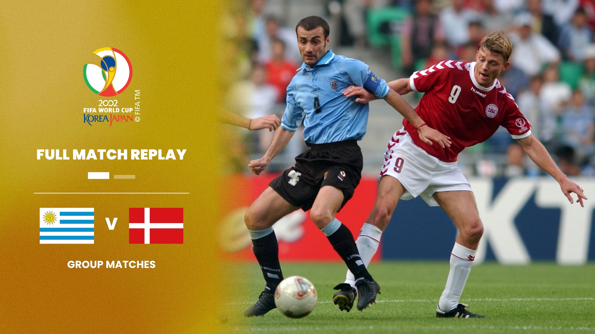 Uruguay vs Dinamarca | Grupo A | Copa Mundial de la FIFA Corea/Japón 2002™ | Partido Completo