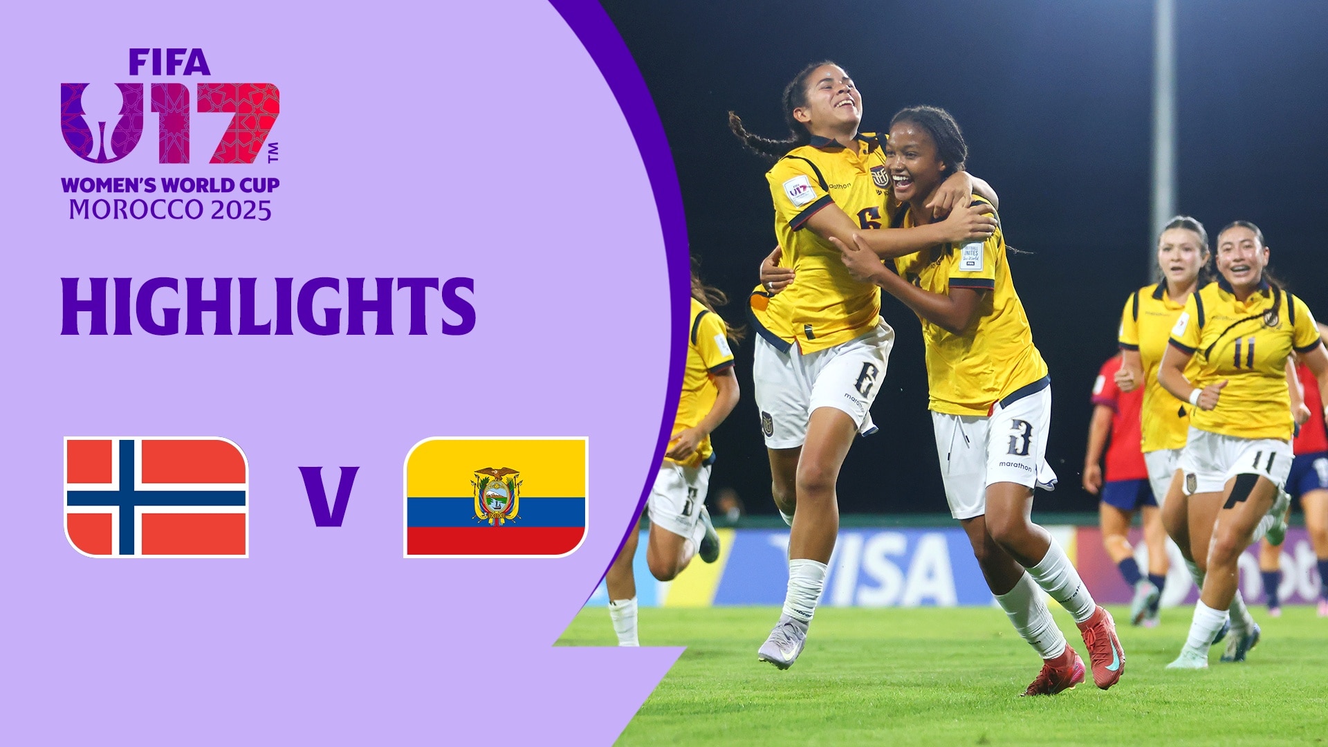 Norvegia - Ecuador | Gruppo C | Coppa del Mondo femminile FIFA Under 17 Marocco 2025 | Highlights