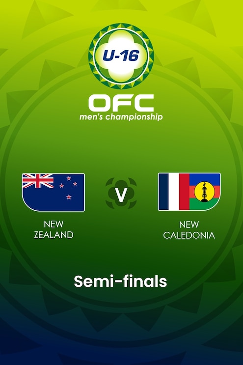 New Zealand V New Caledonia Semi Finals Ofc U 16 Mens Championship