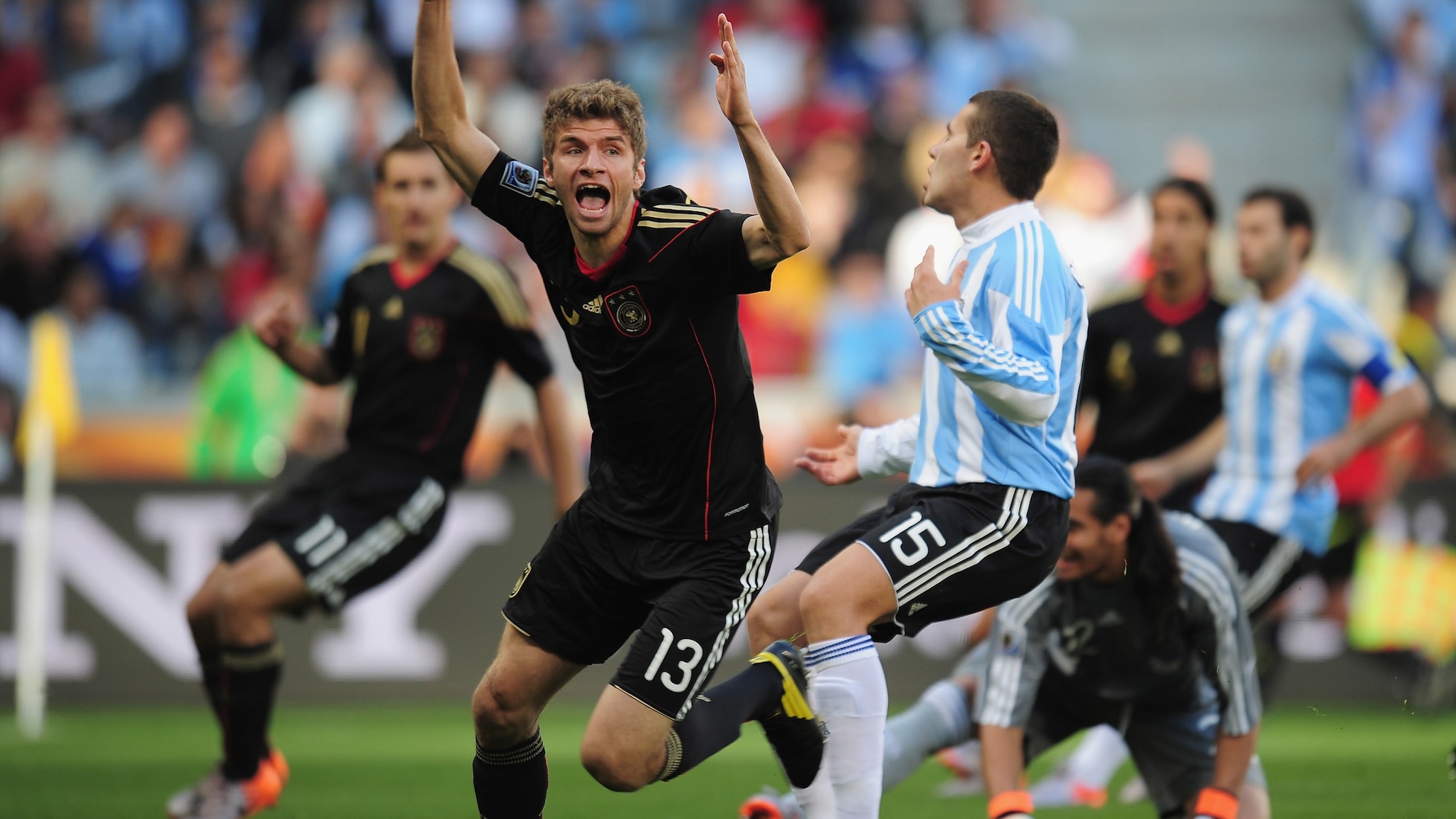Thomas Muller Goal 2' | Argentina v Germany | 2010 FIFA World Cup South Africa™