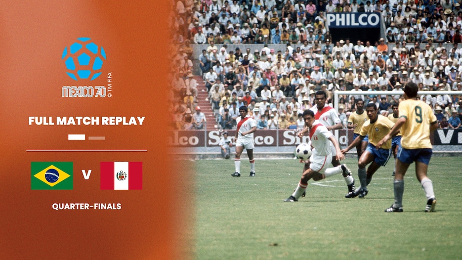 Brasil vs Perú | Cuartos de final | Copa Mundial de la FIFA México 1970™ | Partido completo