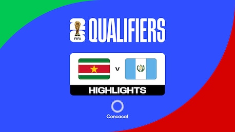 Surinam vs Guatemala | Tercera ronda | Eliminatorias de la Concacaf | Copa Mundial de la FIFA 26™ | Highlights