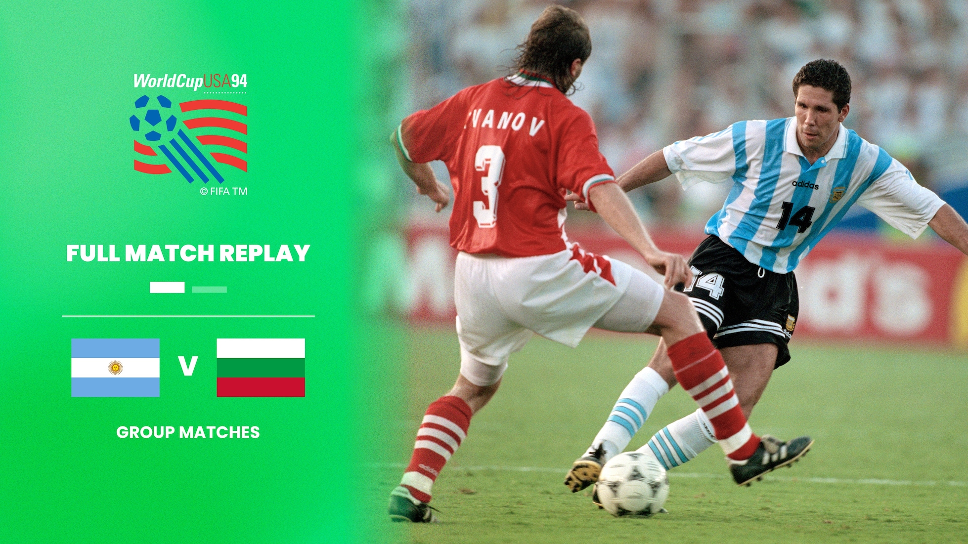 Argentine - Bulgarie | Groupe D | Coupe du Monde de la FIFA, États-Unis 1994™ | Match complet