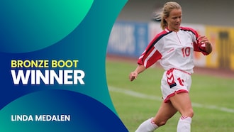 Linda Medalen | Chuteira de Bronze | Copa do Mundo Feminina FIFA 1991, no China PR