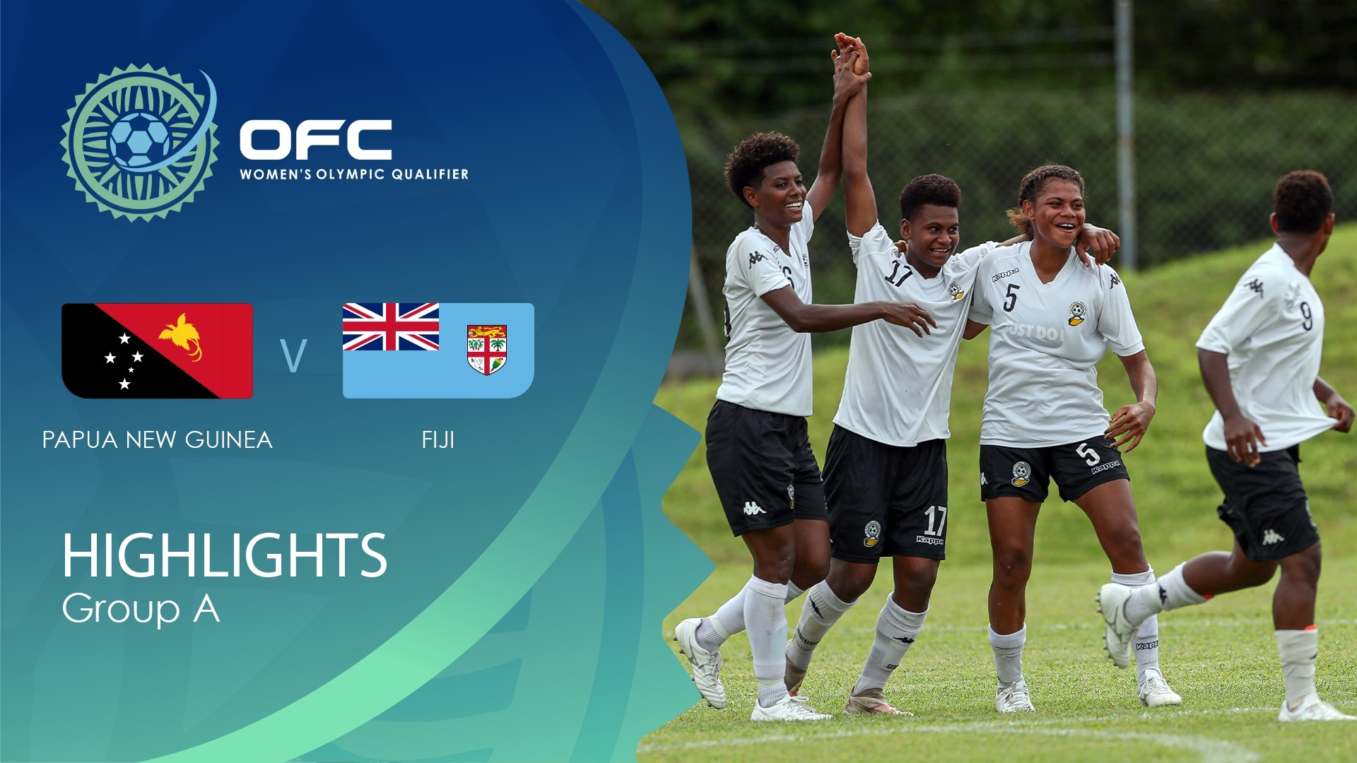 Papouasie-Nouvelle-Guinée - Fidji | Groupe A | OFC Women’s Olympic Football Tournament | Résumé vidéo