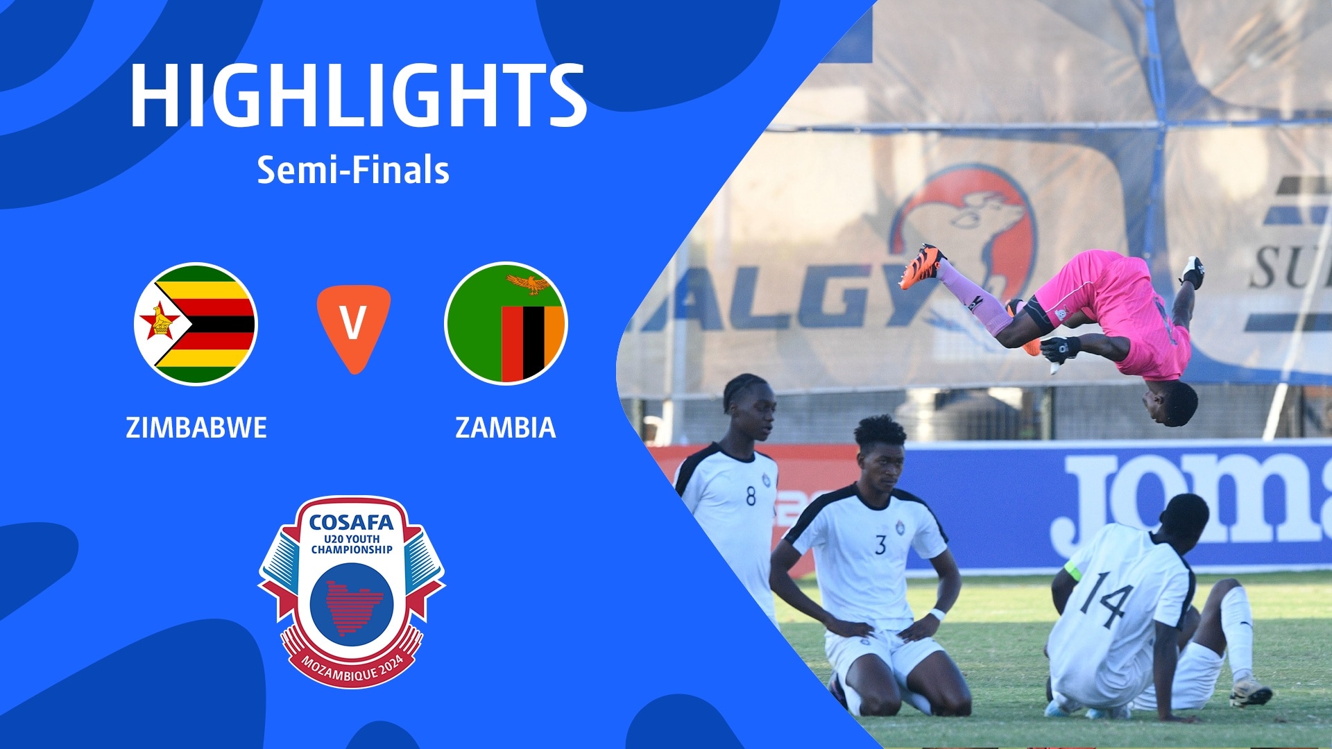 Zimbabwe - Sambia | Halbfinale | COSAFA-Qualifikationsturnier | Highlights
