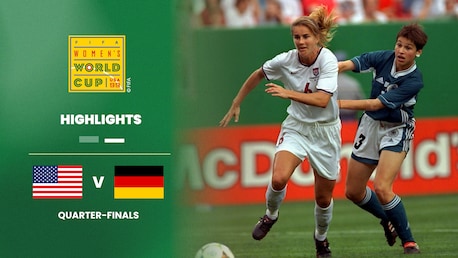 EE. UU. vs Alemania | Cuartos de final | Copa Mundial del Fútbol Femenino de la FIFA EE UU 1999™ | Highlights