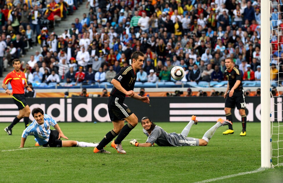 Miroslav Klose Goal 67' | Argentina v Germany | 2010 FIFA World Cup South  Africa™