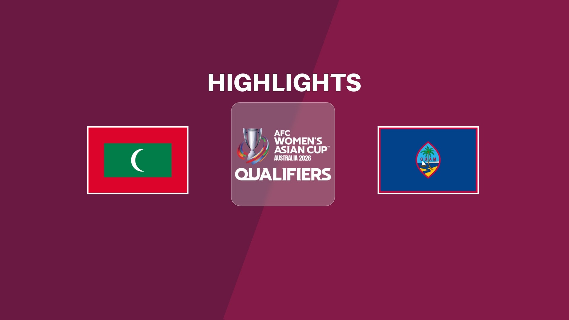 Maldives x Guam | Grupo E | Eliminatórias da Copa Asiática Feminina da AFC 2026 | Melhores momentos