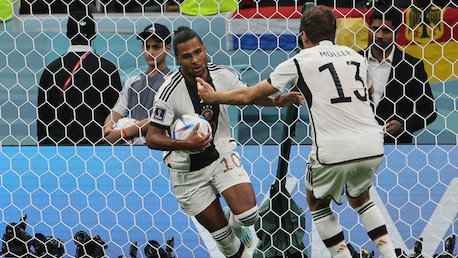 Il gol di Serge Gnabry al 10' | Costa Rica - Germania | Coppa del Mondo FIFA Qatar 2022