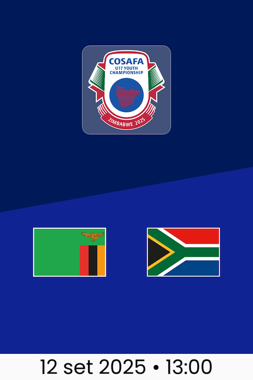 Zâmbia x África do Sul | Fase de grupos | CAF U-17 AFCON 2026 | Qualificatórias COSAFA