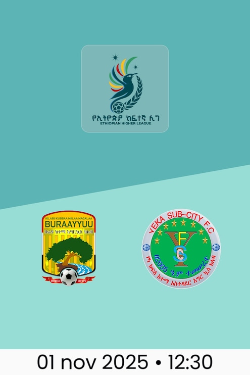 Burayou SC - Yeka SC | Ethiopian Higher League 2025