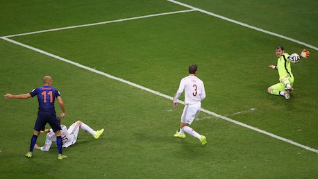 Das Tor von Arjen Robben 52' | Spanien - Niederlande | FIFA Fussball-Weltmeisterschaft Brasilien 2014™