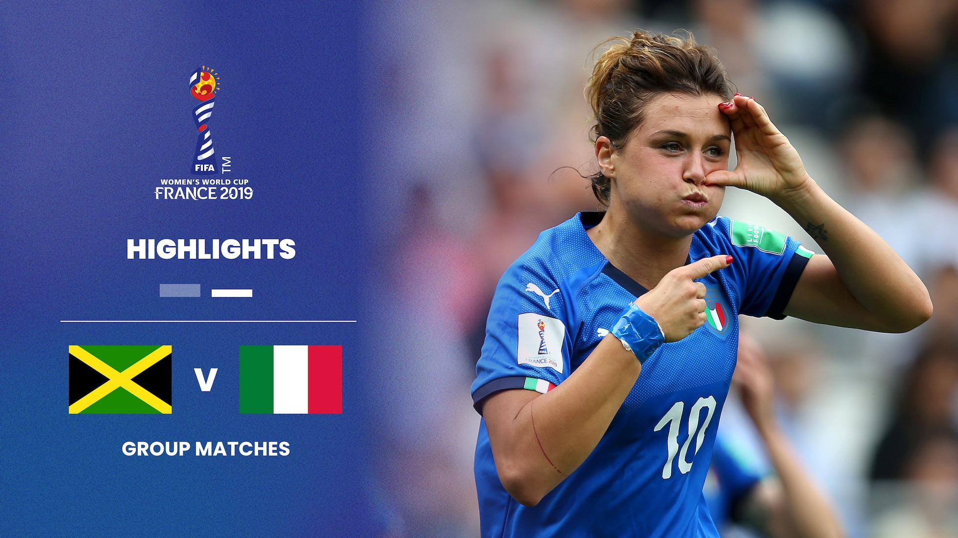 Giamaica - Italia | Gruppo C | Coppa del Mondo Femminile FIFA Francia 2019 | Highlights