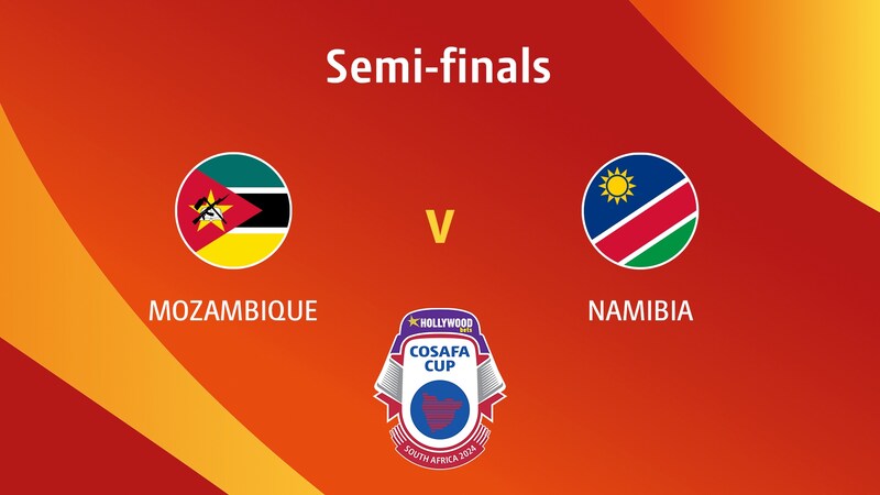 Mozambique v Namibia | Semi-finals | HOLLYWOODBETS COSAFA Cup 2024 ...