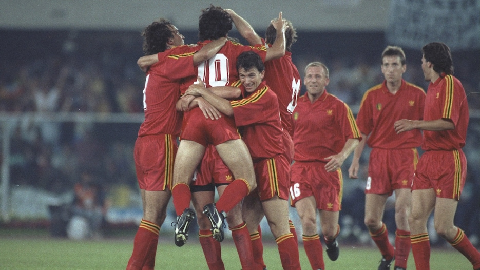Enzo Scifo Goal 24' | Belgium vs Uruguay | 1990 FIFA World Cup Italy™
