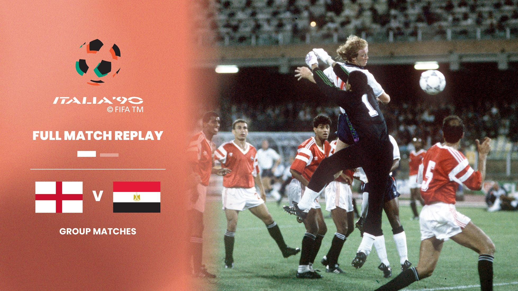 Inglaterra x Egito | Grupo F | Copa do Mundo da FIFA Itália 1990 | Jogo completo