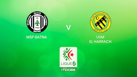 MSP Batna x USM El Harrach | Ligue 2 2024/25 | Argélia | Jogo completo