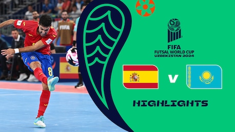 España vs Kazajstán | Grupo D | Copa Mundial de Futsal de la FIFA Uzbekistán 2024™ | Highlights