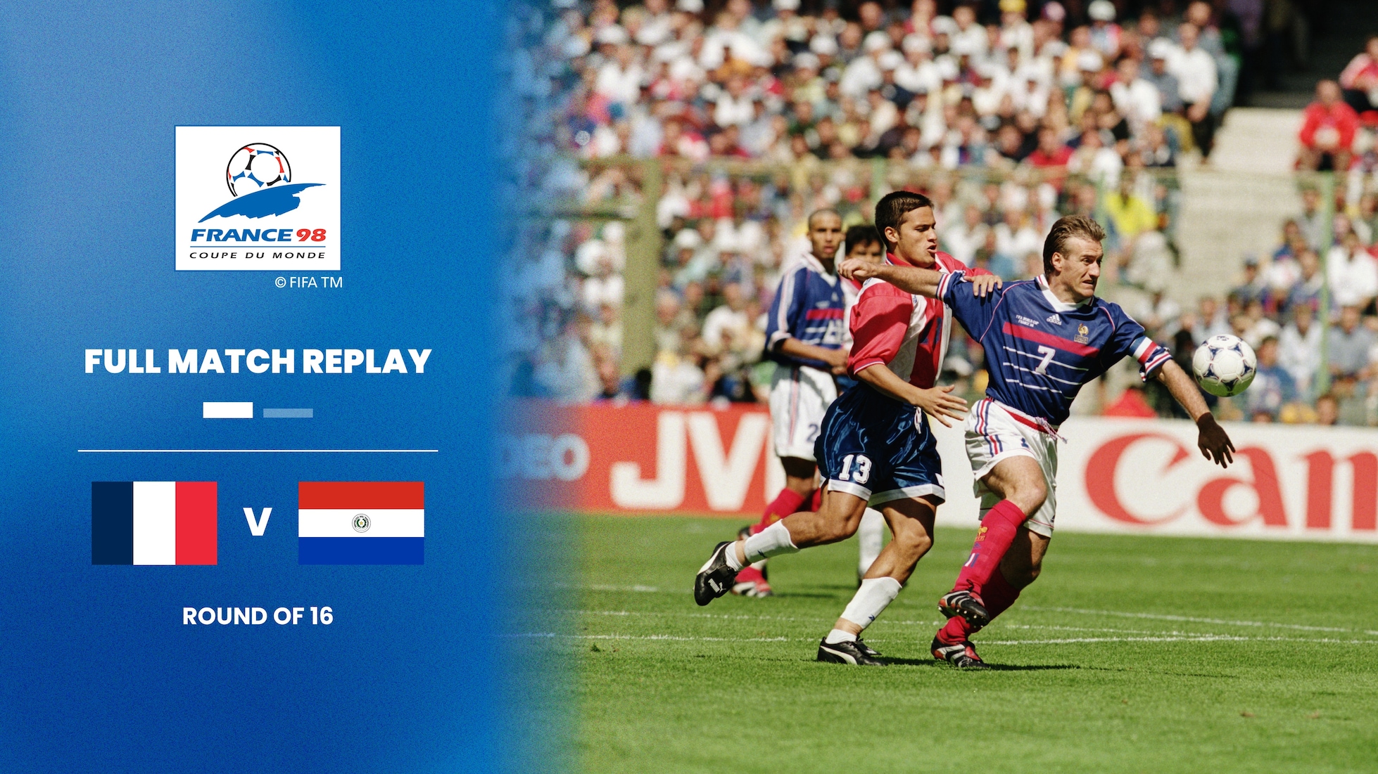 Francia vs Paraguay | Octavos de final | Copa Mundial de la FIFA Francia 1998™ | Partido Completo