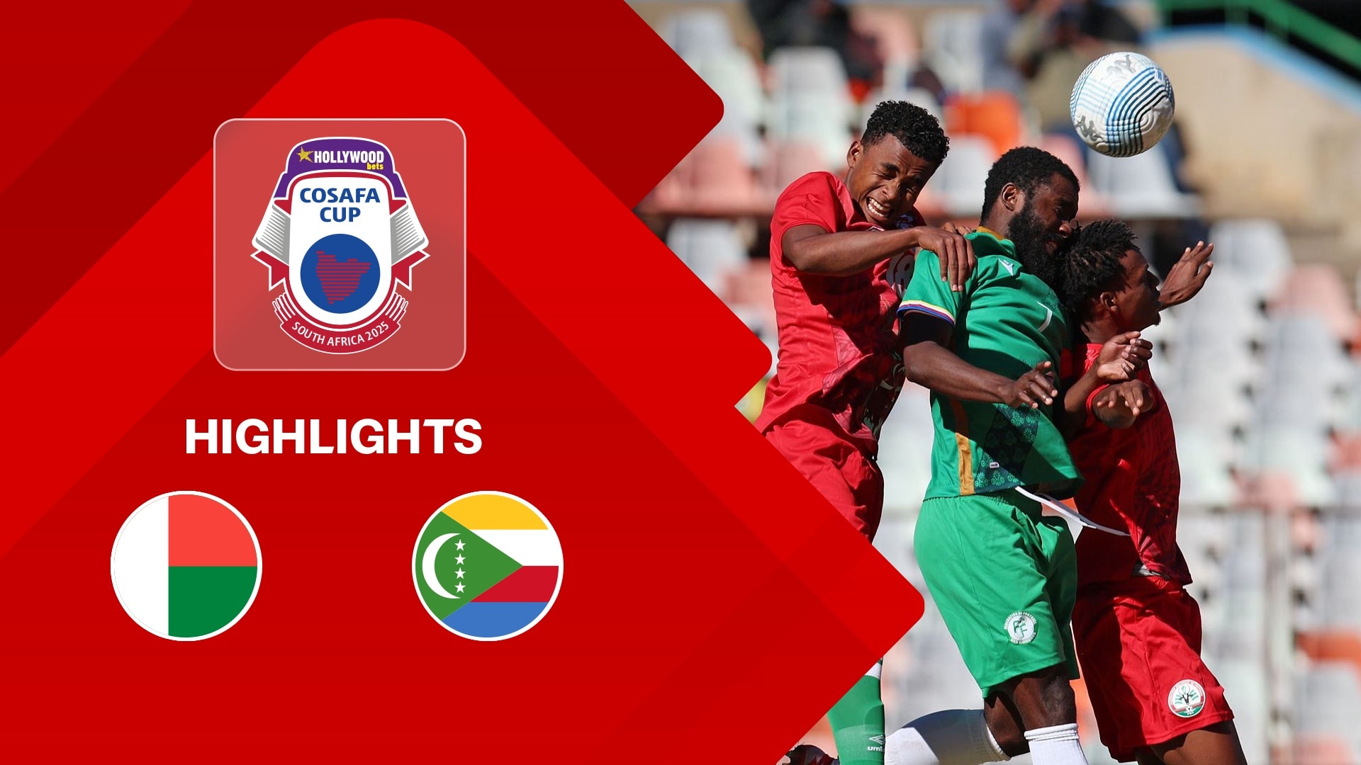 Madagaskar - Komoren | Spiel um Platz drei | HOLLYWOODBETS COSAFA Cup 2025 | Highlights
